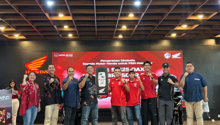 Asmo Sulsel Serahkan 15 Unit Sepeda Motor Honda untuk Dukung PSM Makassar