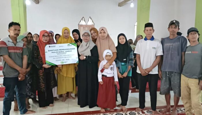 PT Pegadaian Kanwil VI Sulselbarra Maluku Bantu Renovasi Masjid Babul Jannah di Gowa