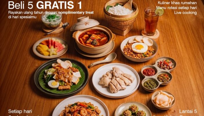 Promo LAPER Vasaka Hotel Makassar, Makan Siang Rame-Rame Jadi Lebih Murah
