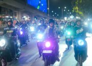 Asmo Sulsel Gelar Scoopy Night Culture, 300 Pecinta Scoopy Antusias Ikuti Night Ride hingga Games Seru