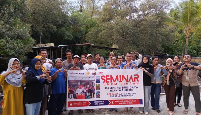 Asmo Sulsel Lanjutkan Pembinaan UMKM Lewat Seminar Bagi Kelompok Budidaya Ikan Waiheru Ambon