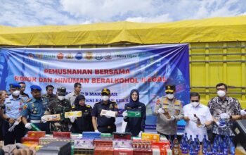 Pemusnahan Barang Ilegal, Bea Cukai Sulbagsel Tegaskan Komitmen Pengawasan