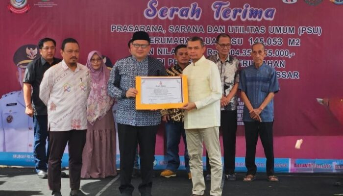 GMTD Dukung Pembangunan Berkelanjutan Lewat Penyerahan PSU ke Pemkot Makassar