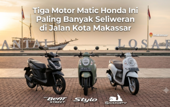 Tiga Motor Matic Honda Ini Paling Banyak Seliweran di Jalan Kota Makassar