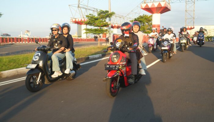 Riding, Kreativitas, dan Kebersamaan Jadi Warna Scoopy Riding Asmo Sulsel di Makassar