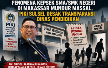 Fenomena Kepala Sekolah SMA-SMK Negeri di Makassar Mundur Massal, PIKI Sulsel Desak Transparansi Dinas Pendidikan