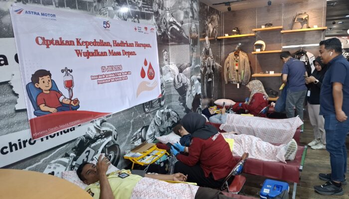 Donor Darah HUT Astra Motor ke-56, Asmo Sulsel Himpun 82 Kantong
