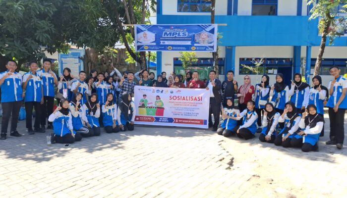 Asmo Sulsel Ajak 150 Siswa SMPN 40 Makassar Belajar Pilah Sampah Bersama UMKM Binaan