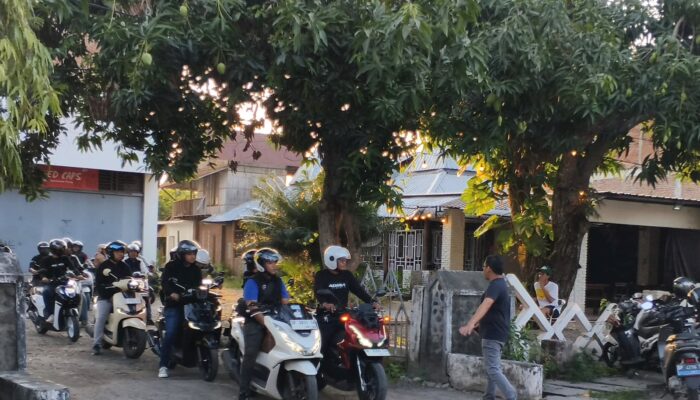 Asmo Sulsel Ajak Dealer dan Finance Company Keliling Pinrang Naik Motor Honda