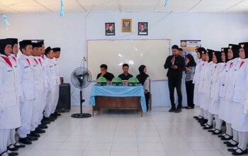 Dari Alumni untuk Generasi Penerus: Paskibra Unit 109 SMA Negeri 9 Makassar Kukuhkan Anggota Baru