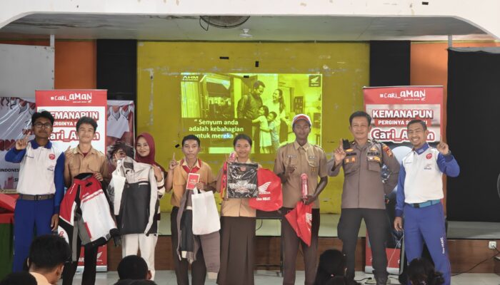 Asmo Sulsel dan Polsek Somba Opu Bekali Pelajar SMA Hasanuddin Edukasi #Cari_Aman