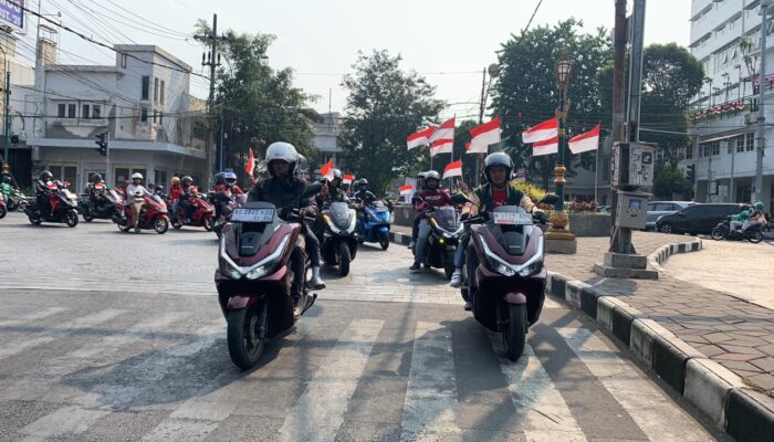Ribuan Bikers Honda PCX Rayakan Kemerdekaan Lewat Convoy Merdeka