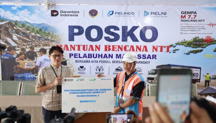 Pelindo dan Pelni Kirim Bantuan untuk Korban Gempa NTT