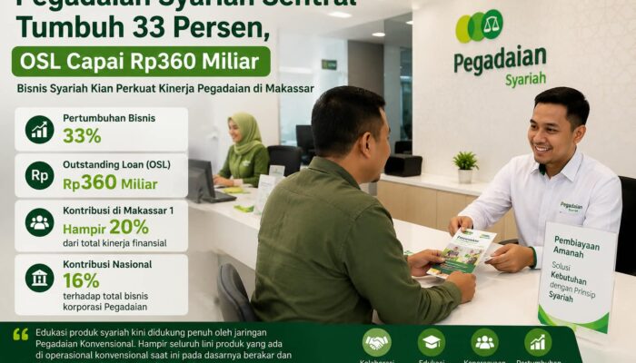 Bisnis Syariah Pegadaian Tumbuh 33 Persen, Makassar Jadi Pasar Potensial