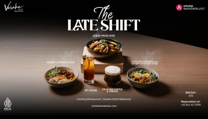 Vasaka Hotel Makassar Hadirkan Sensasi Kuliner Malam Lewat The Late Shift