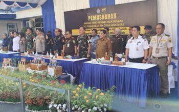 Pemusnahan Barang Ilegal Bea Cukai Makassar Capai Rp46 Miliar