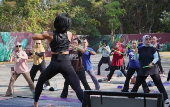 Poundfit dan Podcast Hadir di Ruang Hijau Bukit Baruga