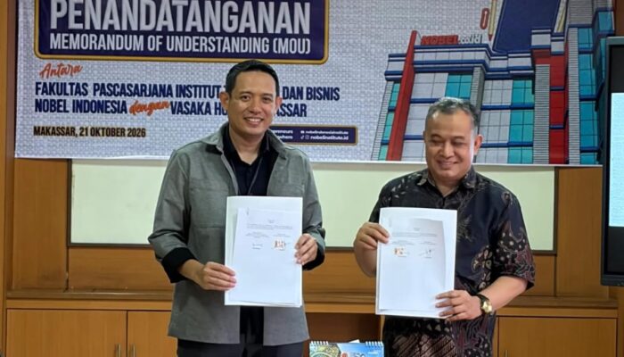 Sinergi Pendidikan dan Industri, Vasaka Hotel Makassar Gandeng Nobel Indonesia