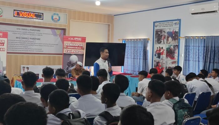 Asmo Sulsel Bekali Pelajar Parepare dan Sidrap dengan Safety Riding