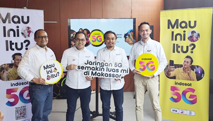Perkuat Konektivitas Makassar, Indosat Tawarkan Internet 5G dan HiFi Air
